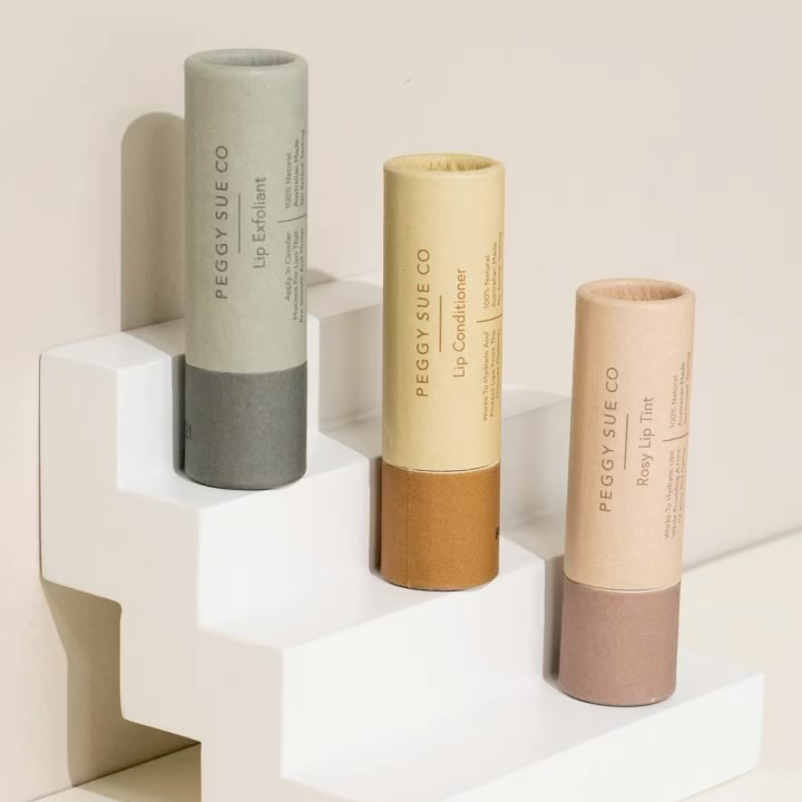 Hallpack Экологичная бумага Индивидуальный тюбик для бальзама для губ Цилиндр пуш-ап Дезодорант Круглая форма Бумажные тюбики Упаковка