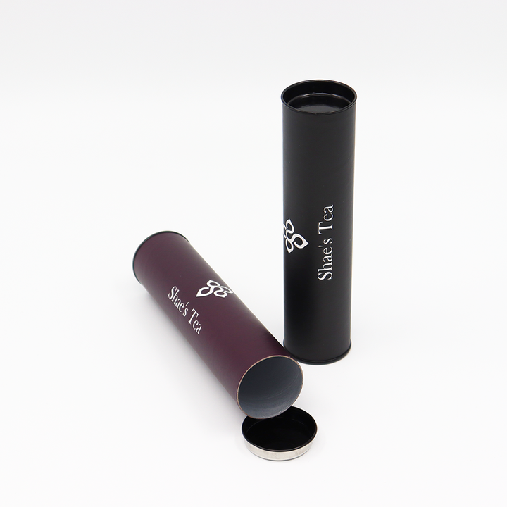 Экологически чистый индивидуальный дизайн, пищевой круглый пакет для трубок с металлической крышкой, картон, упакованный для орехов, кофе, чая