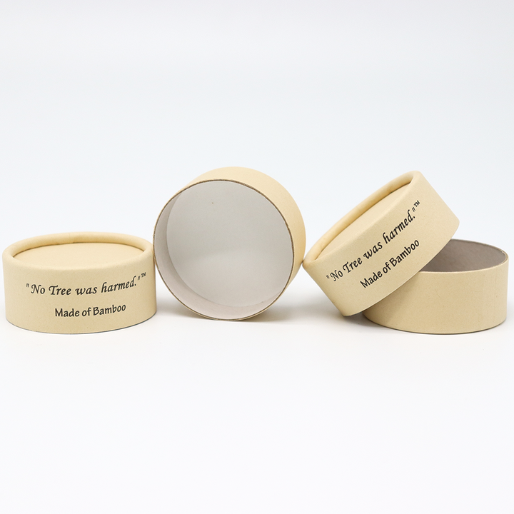 Биоразлагаемая изготовленная на заказ косметическая картонная цилиндрическая коробка, бумажная упаковка для туб для крема для лица, консилера