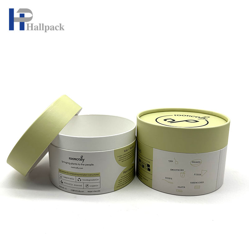 Оптовые бумажные тубы для чая, переработанная коробка для кофе, упаковочная бумажная трубка