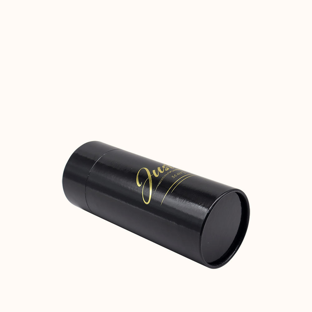 Экологичная коробка из крафт-бумаги с золотым принтом, биоразлагаемая упаковка для свечей со штамповкой, исчезающая печать на ткани