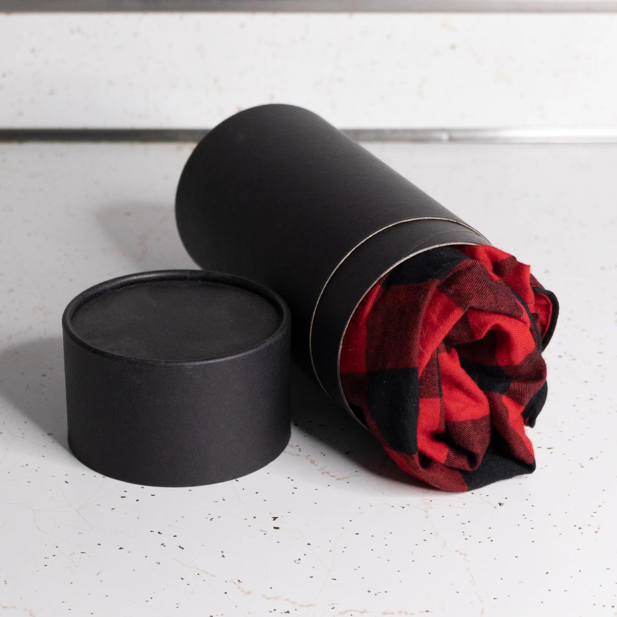 Изготовленный на заказ перерабатываемый картонный крем с круглым цилиндром, биоразлагаемая крафт-косметическая банка, упаковочная бумажная туба, коробка