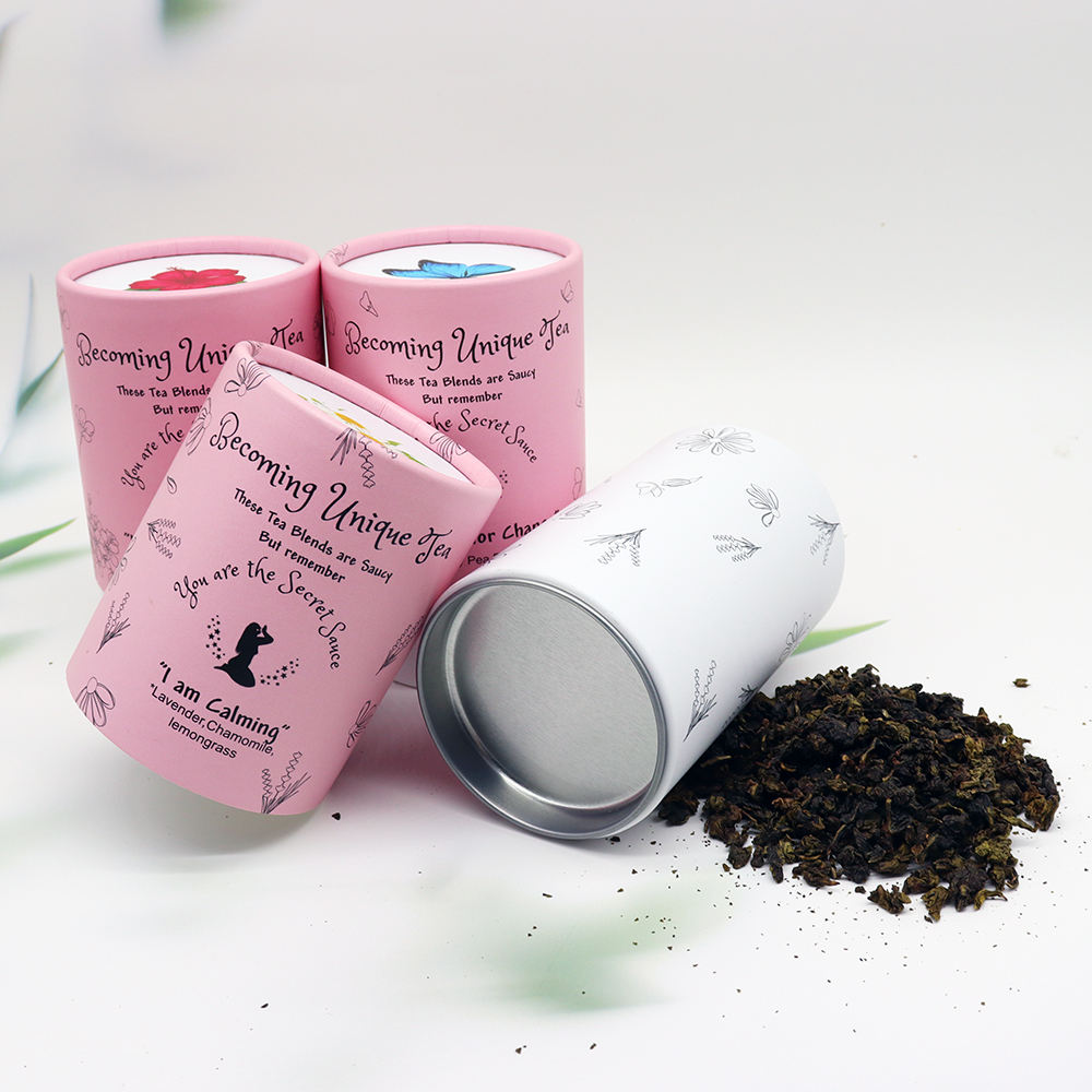 Коробки для упаковки трубок из крафт-бумаги в картонном стиле для хранения и презентации чая