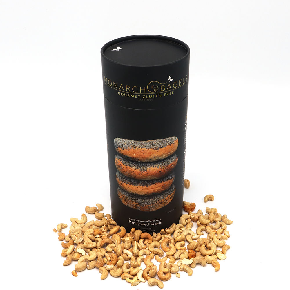 Биоразлагаемый цилиндр с принтом на заказ, пищевая бумага, картон, чайные банки, торт, хлеб, печенье, печенье, кофе, конфеты, бумажная туба, упаковка