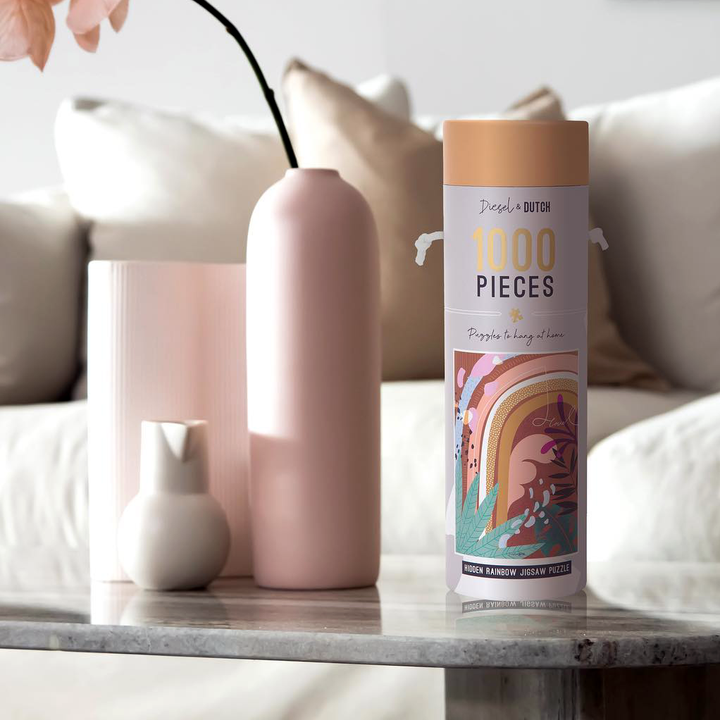 Индивидуальная печать, круглая коробка для туб, экологически чистая упаковка из крафт-бумаги для свечей, модная головоломка, картонная туба для рукоделия