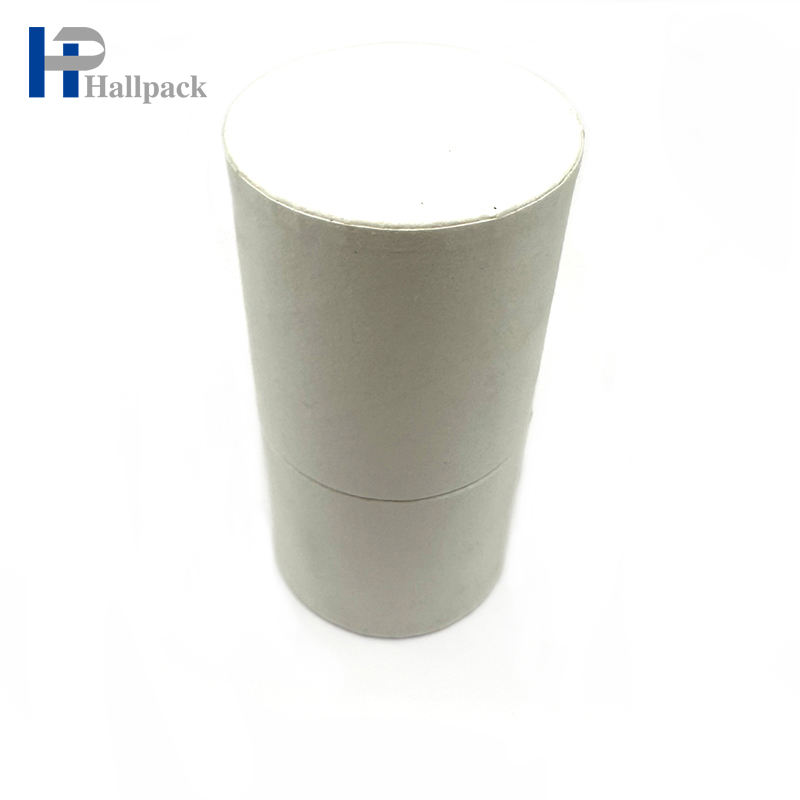 Изготовленная на заказ косметическая упаковка переработанная трубка белой бумаги крафт-картона