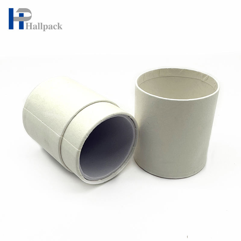Изготовленная на заказ косметическая упаковка переработанная трубка белой бумаги крафт-картона