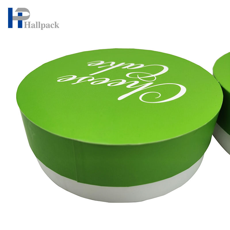 Изготовленная на заказ упаковка бумажной трубки цилиндра торта пищевого качества биоразлагаемая плоская