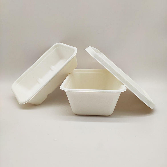 Прямые продажи с фабрики, ланч-бокс, одноразовые бумажные контейнеры для пищевых продуктов, раскладушка из целлюлозы из сахарного тростника