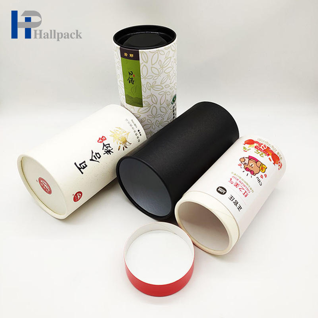 Упаковка для чая, кофе, круглая бумажная трубка, прозрачная трубка из крафт-бумаги