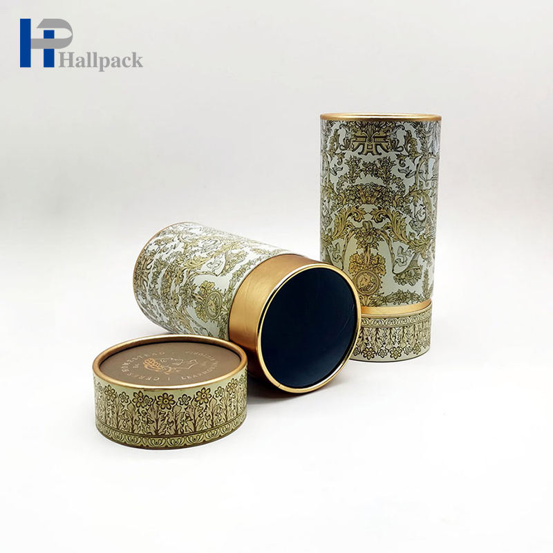 Бумажная трубка из золотой фольги, шейкер для подводки глаз, упаковочная бумажная коробка, трубка, дешевый пищевой бумажный цилиндр для чая