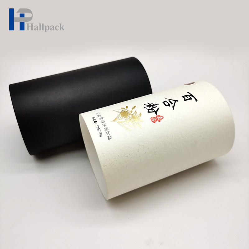 Дизайн Dew Waist Design Упаковка из белой бумаги Упаковка из бумажной тубы для чая