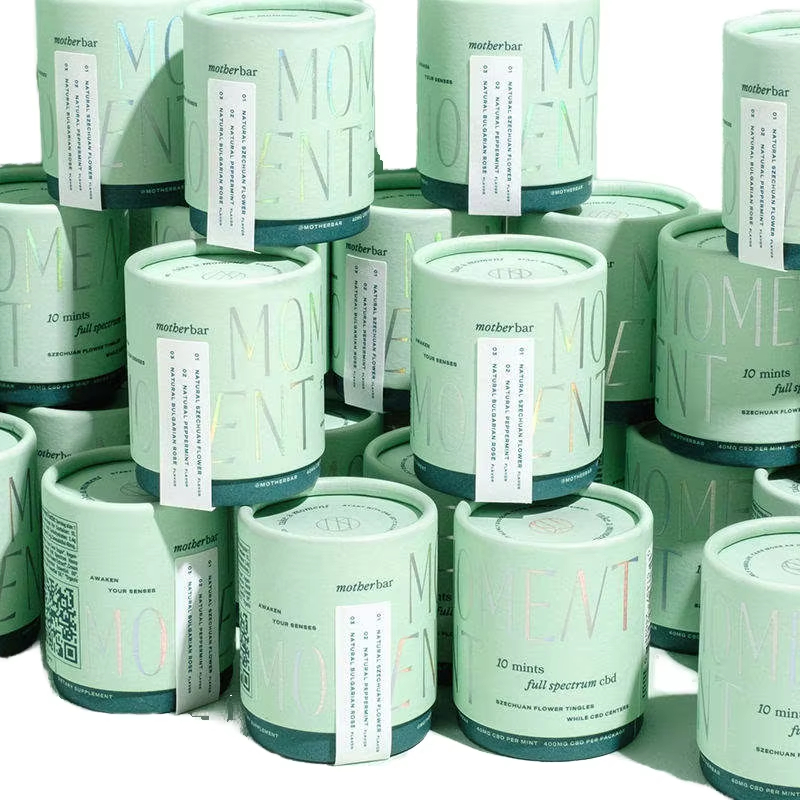 OEM и ODM Индивидуальная бумажная упаковка трубки для свободного чая 60 г круглой коробки