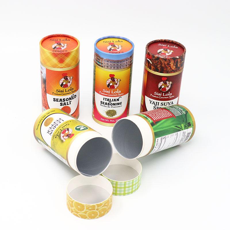 Биоразлагаемая картонная чайная коробка пищевая пищевая трубка для кофейных зерен орехи