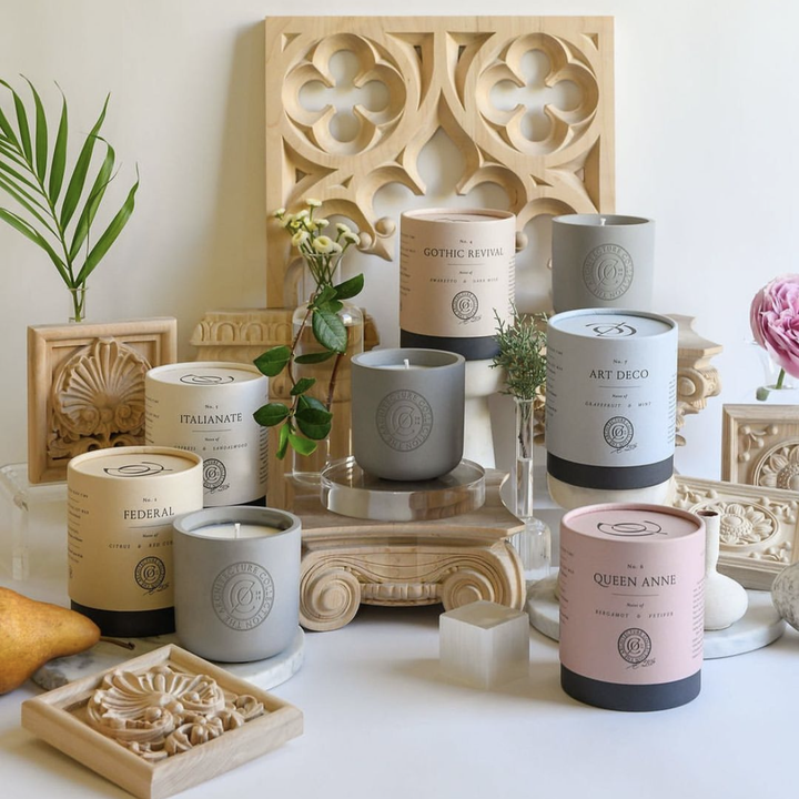 Пустая упаковочная трубка из крафт-бумаги на заказ, ручная работа, соевый воск, свеча, стеклянная банка, цилиндр, роскошная бумажная круглая коробка для трубок для свечей