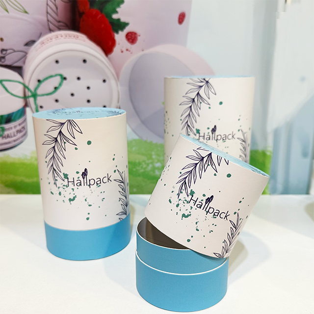 Hallpack Экологичная упаковка из крафт-бумаги с плоским краем для свечей, модная головоломка, картонная трубка для рукоделия