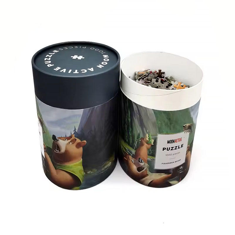 Строительные блоки Головоломка Бумажная трубка Упаковка Крафт-бумага Картонная упаковка Цилиндровая коробка для игрушек