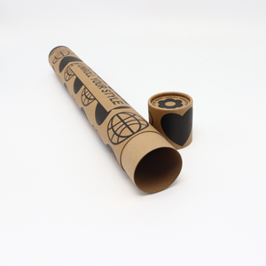 Заводская настройка, упаковка из крафт-бумаги, покраска, карта, плакат, коричневый картонный цилиндр, почтовые бумажные тубы
