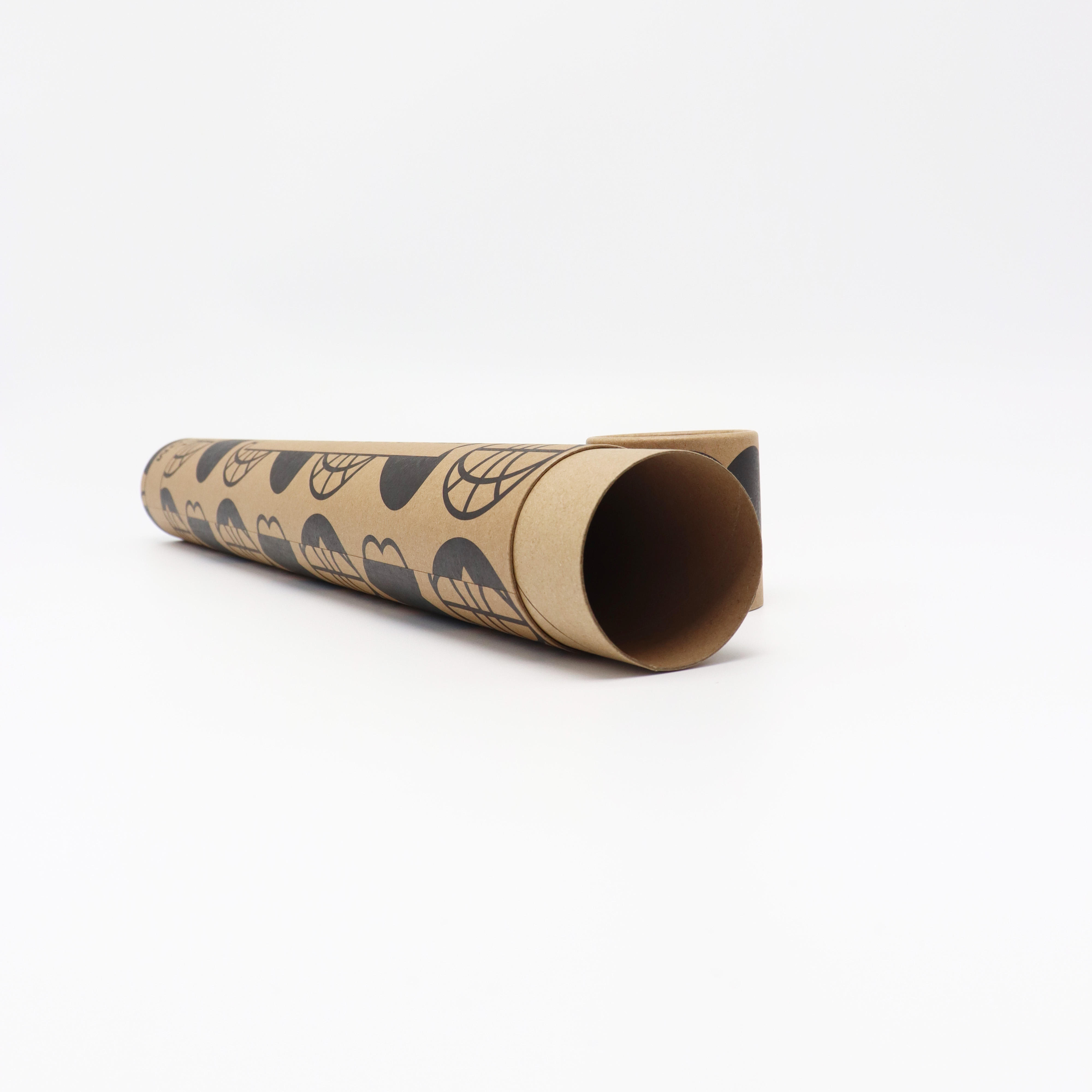 Биоразлагаемая бумага может роликовая бумажная трубка с печатным шариковым цилиндром из крафт-бумаги