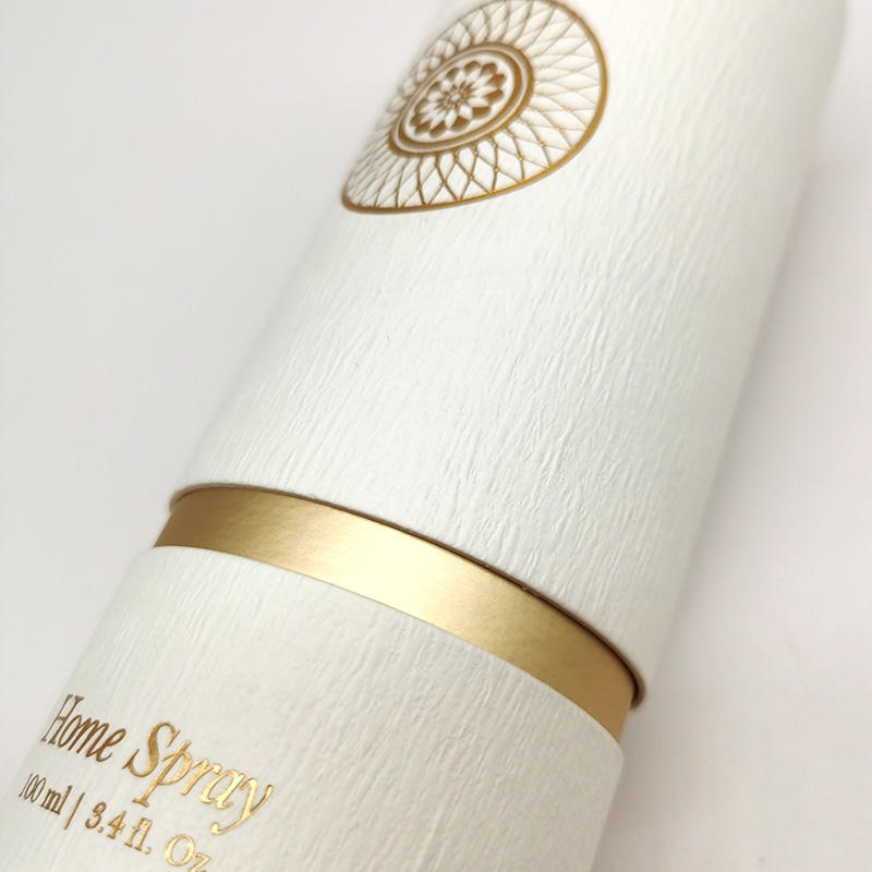 Горячая Распродажа, роскошная цилиндрическая коробка из крафт-бумаги, изготовленная по индивидуальному заказу для парфюмерной масляной свечи и эфирных масел, упаковка в бумажные тубы