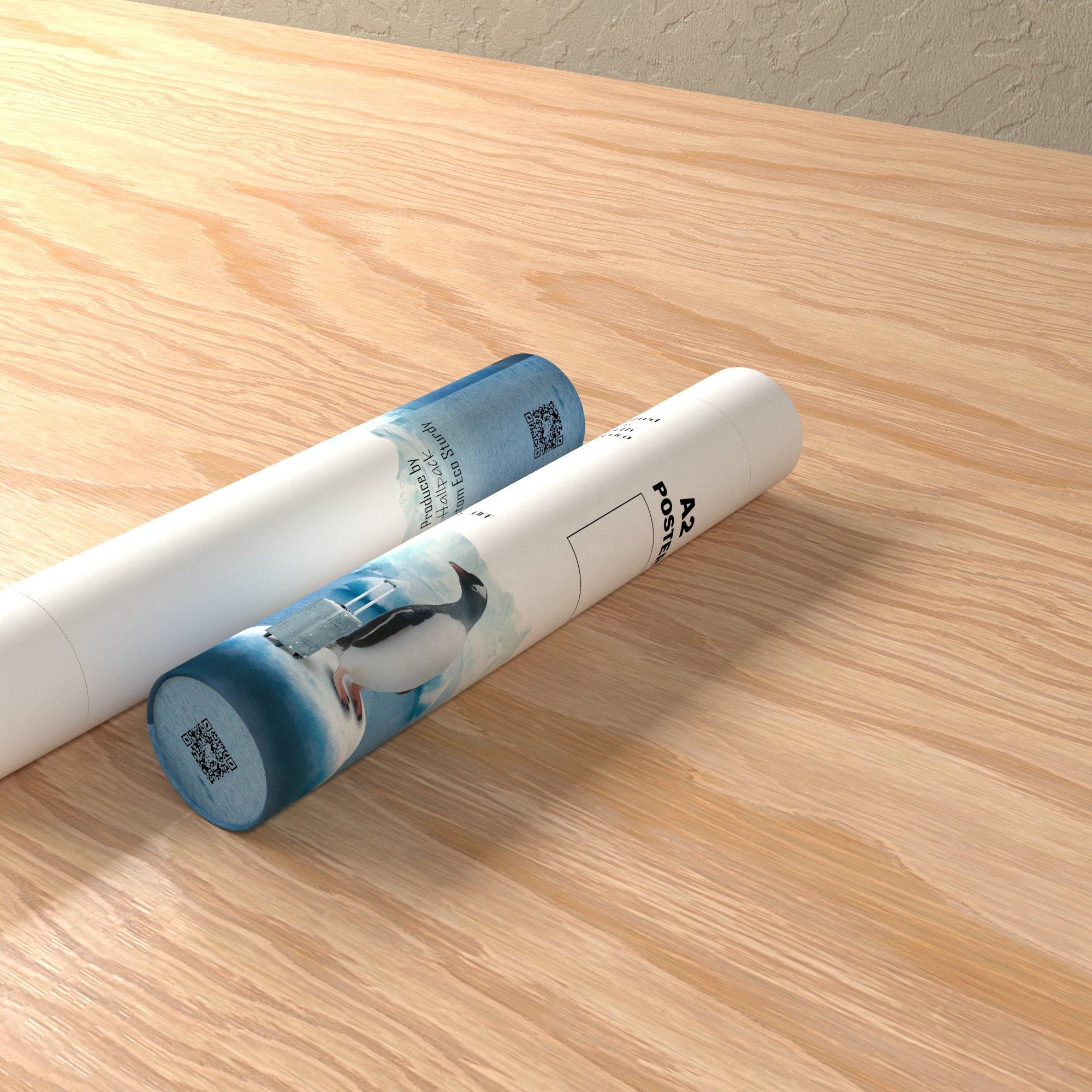 Эко Заводская Цена Круглая Крафт-Бумага Круглая Коробка Настроить А2 Плакат Подарочный Цилиндр Для Ароматерапии Доставка Тубы Упаковка