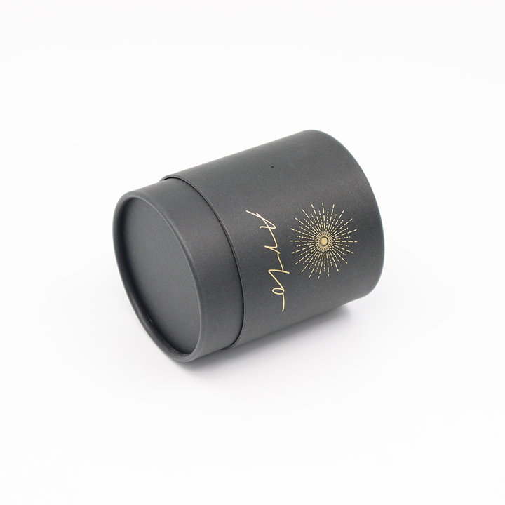 Биоразлагаемый цилиндр с индивидуальной печатью, пищевая свеча, бумажный картон, упаковка для рассыпного чая, упаковка для чайной банки премиум-класса, упаковка в тубусе