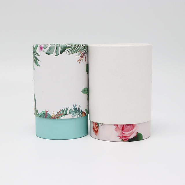 Эко дружелюбная изготовленная на заказ картонная цилиндрическая коробка качества еды с упаковкой бумажной трубки крышки металла для чая кофе гаек