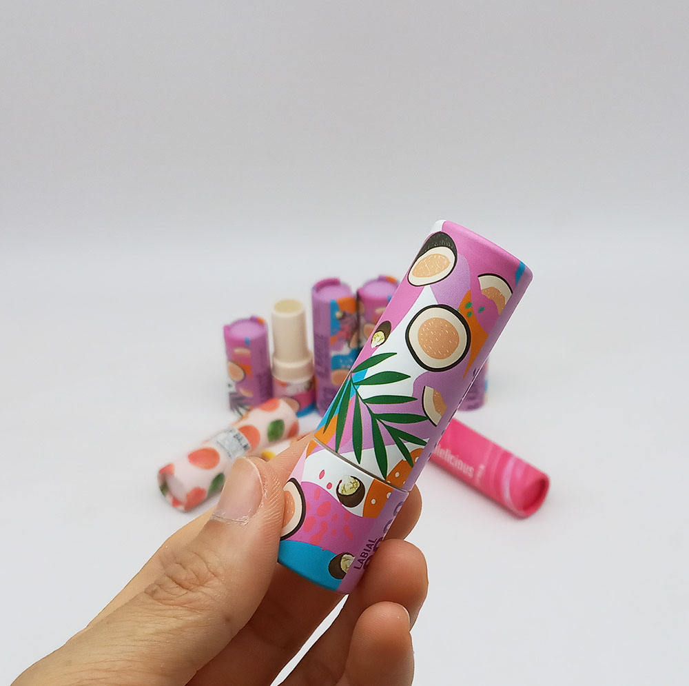 Мини-бальзам для губ «Пуш-ап», ​​бумажный тюбик, 3,5 г, контейнер для дезодоранта, маслостойкий