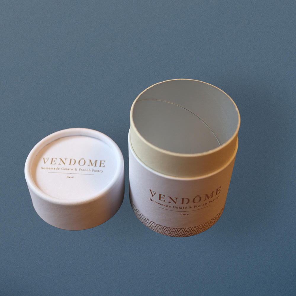 OEM изготовленная на заказ биоразлагаемая крафт-картонная цилиндрическая фольга бумажная трубка для упаковки пищевых продуктов исчезающая штамповка печати