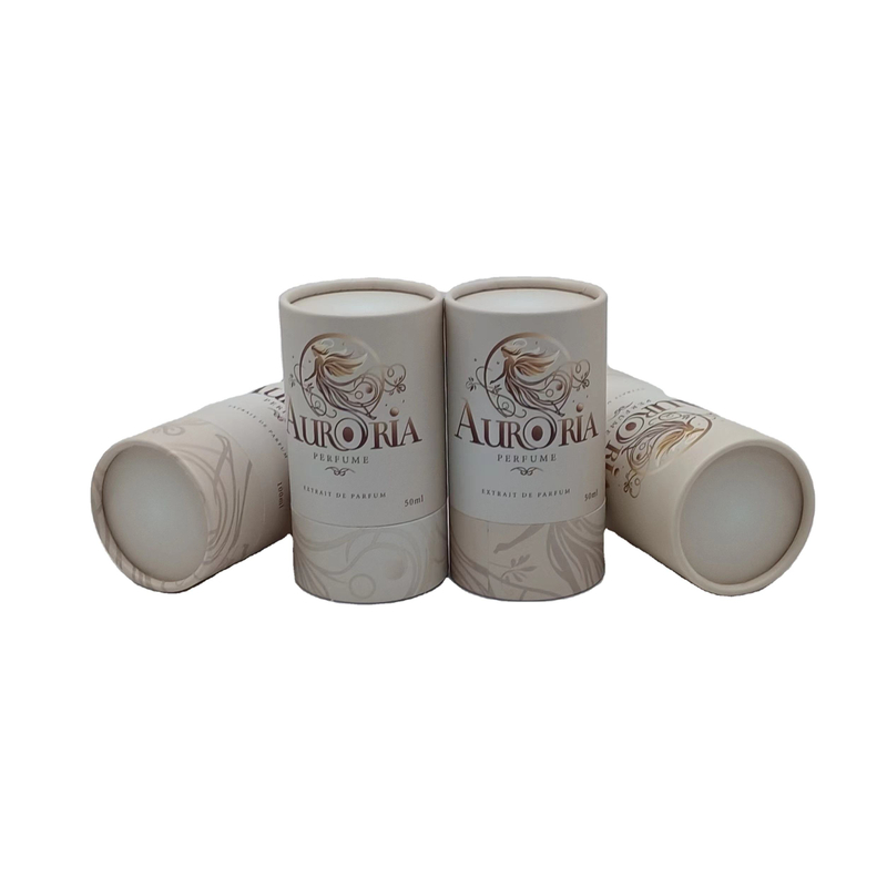 Биоразлагаемый цилиндр из крафт-картона, бумажный тубус, дизайн упаковки, духи для подарка