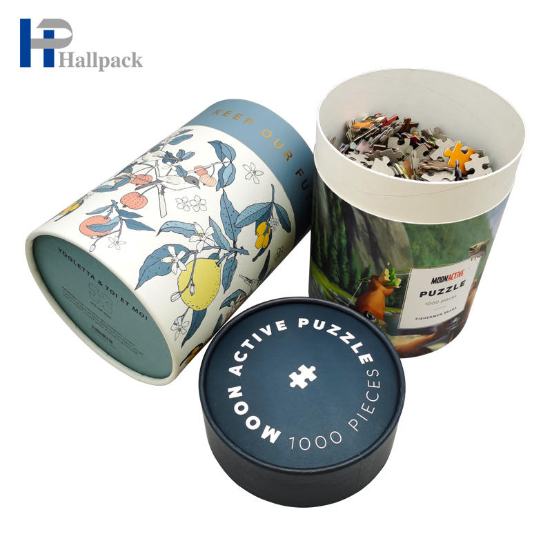 Головоломки трубки цветной бумаги Упаковывая бумажную цилиндрическую трубку для игрушки