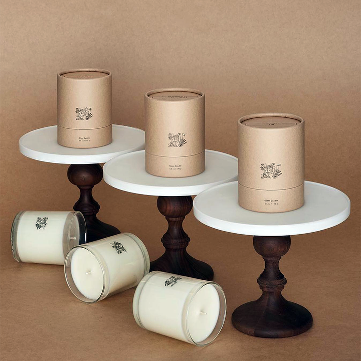 Экологичная индивидуальная коричневая упаковка из крафт-бумаги, картонный цилиндр, круглая упаковка для духов, ухода за кожей