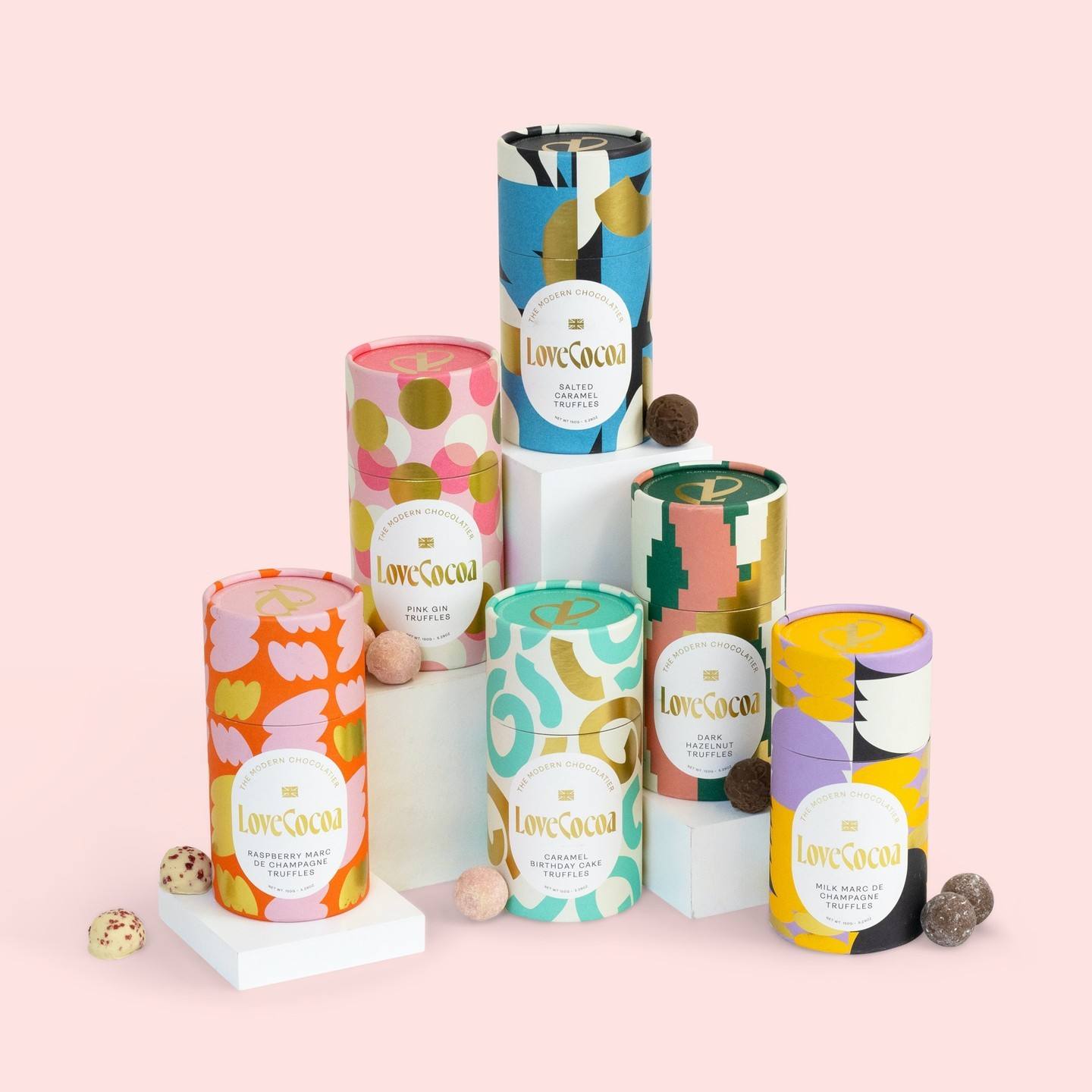 Биоразлагаемая бумажная туба для упаковки шоколада, кофе, чая, прочная круглая коробка для туб