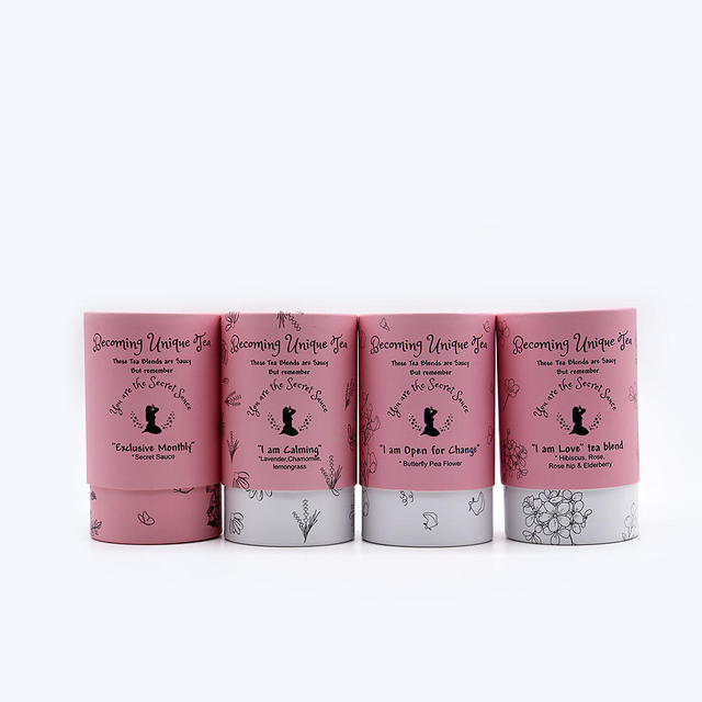 Высококачественная индивидуальная печать, биоразлагаемая пищевая бумага, картон, чайные канистры премиум-класса, пакеты для туб, упаковка для рассыпного чая