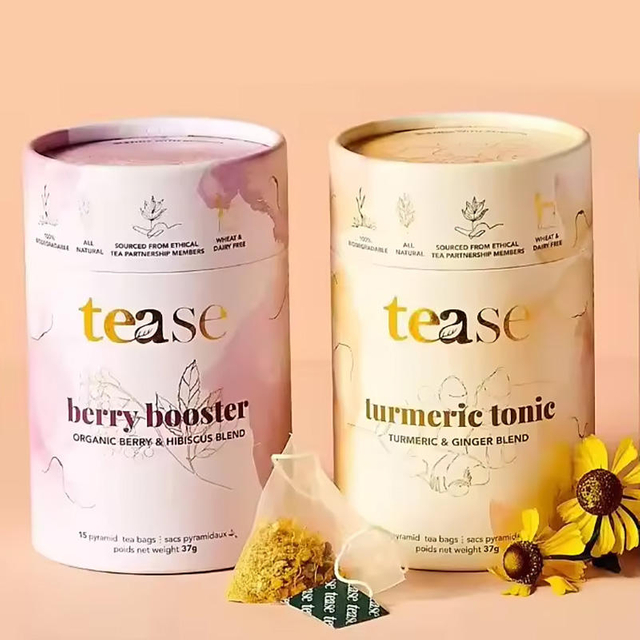 Биоразлагаемый пищевой цилиндр для чая, упаковка для чая, круглая коробка для туб, изготовленная на заказ туба из крафт-бумаги, круглая трубка