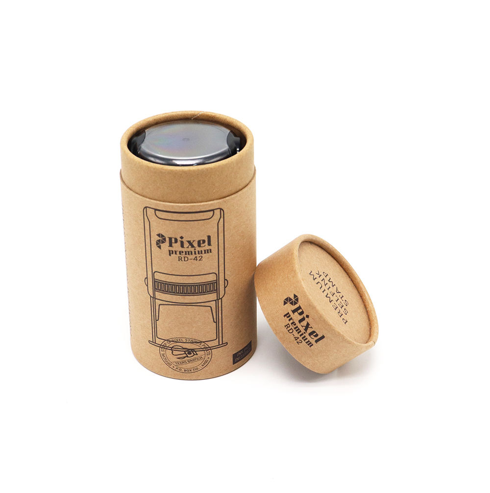 Биоразлагаемый цилиндр из крафт-бумаги Канцелярские товары Уплотнение Шариковая ручка Полотенце Бумажный тубус Упаковка, используемая для упаковки предметов повседневного спроса