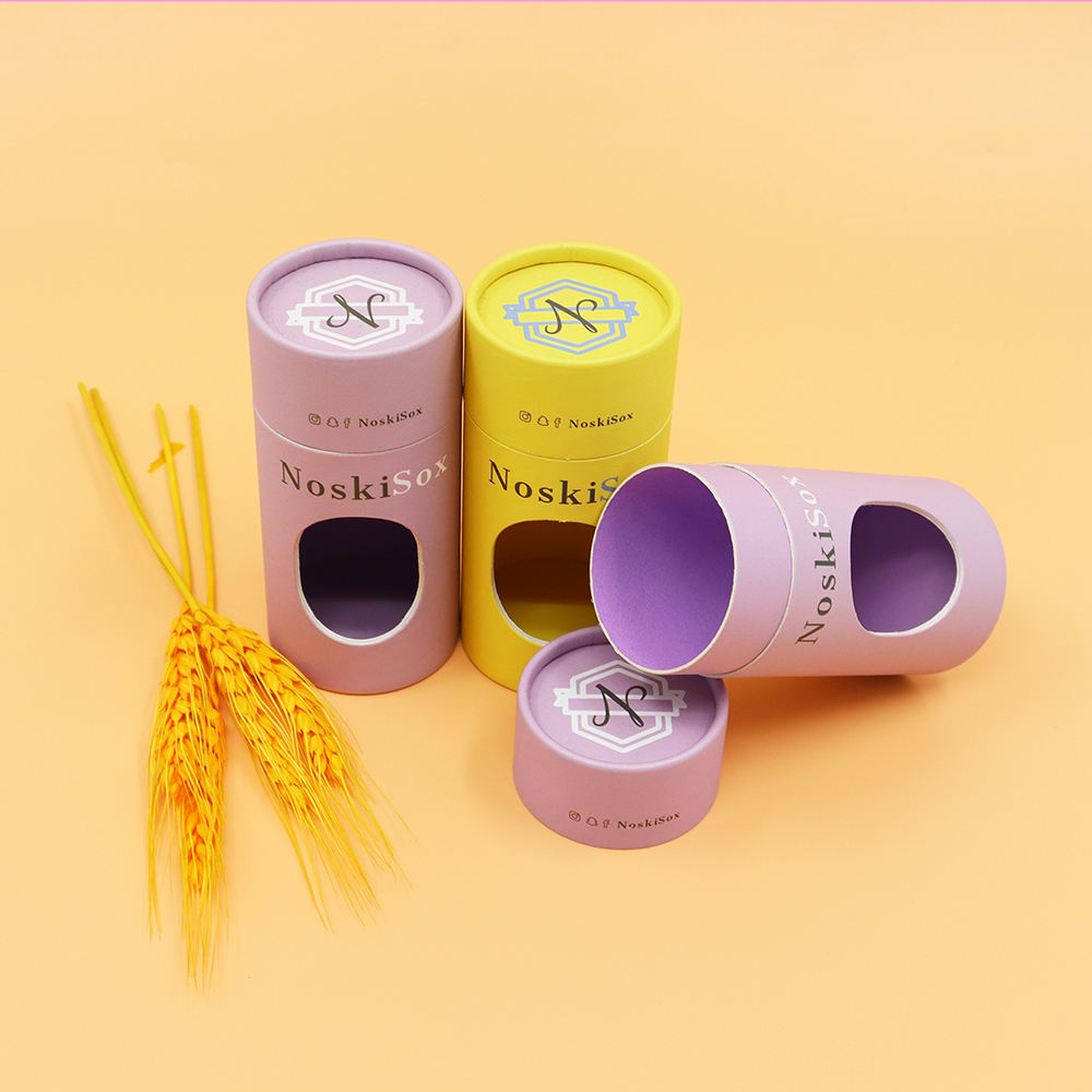 Экологичный пищевой картон, бумажная трубка, цилиндр, картонные консервы, овсяные бумажные трубки для завтрака, бумажная трубка с окном