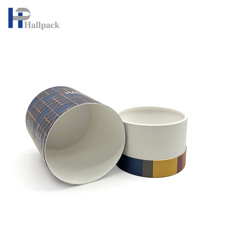 Новый дизайн, подарочный набор для свечей, цилиндрическая коробка, картонная упаковка, бумажная трубка