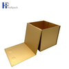 Оптовая торговля складная золотая упаковочная бумажная коробка квадратная форма магнитная крышка бумажная коробка
