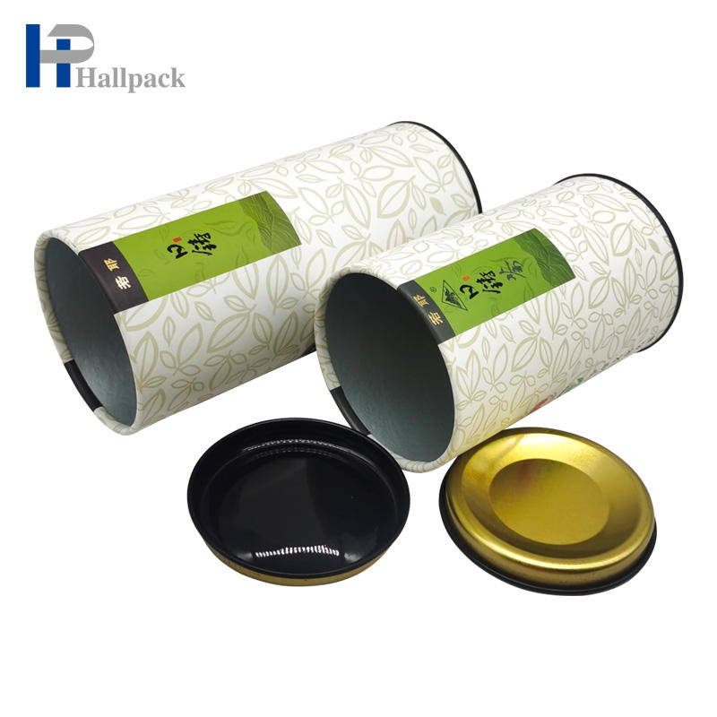 Картонная бумажная трубка для консервирования пищевых продуктов, бумажная трубка с металлической крышкой