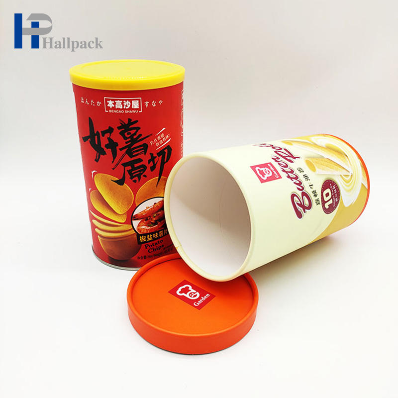 Упаковка трубки олова бумажного сердечника цилиндра круглая для еды 250Г