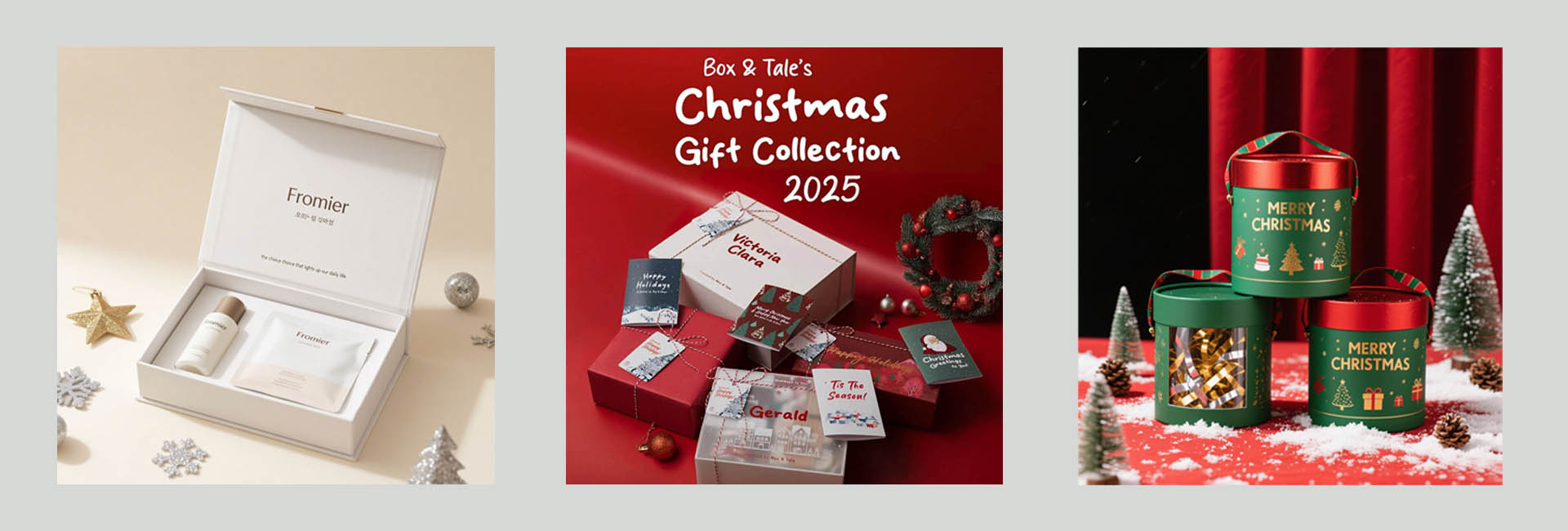 Рождественская подарка упаковка