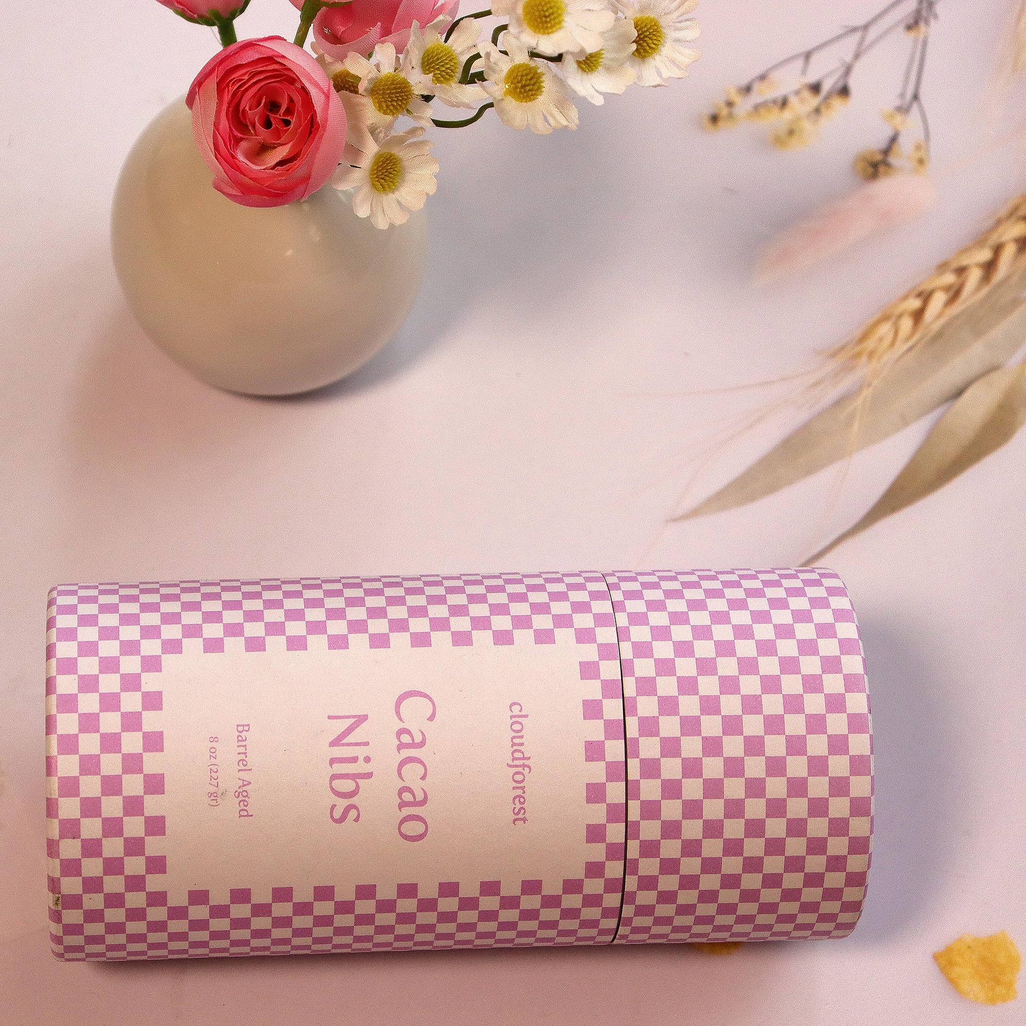 Картонные контейнеры для хранения цилиндров с принтом на заказ для упаковки какао-бобов, упаковки для пищевых продуктов, бумажной тубы, упаковки