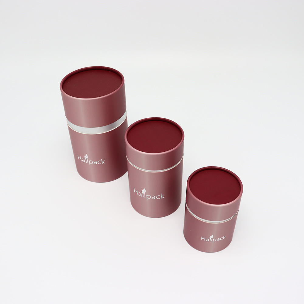 Изготовленный на заказ круглый цилиндр, картонный крем, биоразлагаемая крафт-косметическая банка, упаковочная бумажная туба, коробка