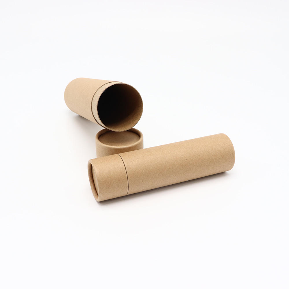 Биоразлагаемая бумага может Роликовые бумажные тубы Непечатанные коричневые крафт-бумажные тубы