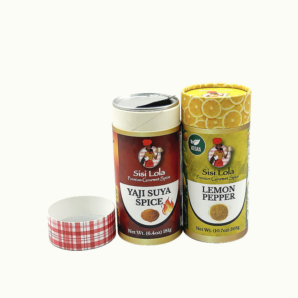 Упаковка трубки картонной коробки цилиндра качества еды Эко дружелюбная изготовленная на заказ бумажная для специй питания наградных изысканных