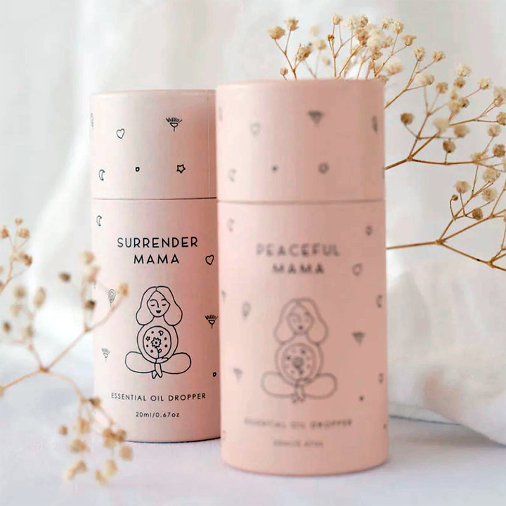 Высококачественная биоразлагаемая бумажная туба, круглая цилиндрическая туба, упаковка, изготовленная на заказ упаковочная туба для свечей и эфирного масла