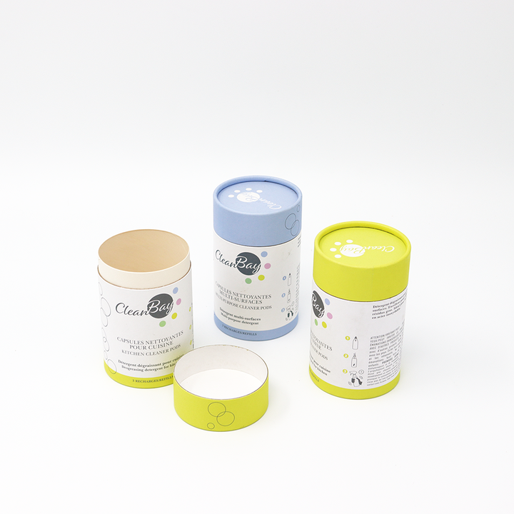 Экологичное очищающее средство на заказ, картонная цилиндрическая коробка, бумажная туба, упаковка для мебели, многоцелевое моющее средство для окон