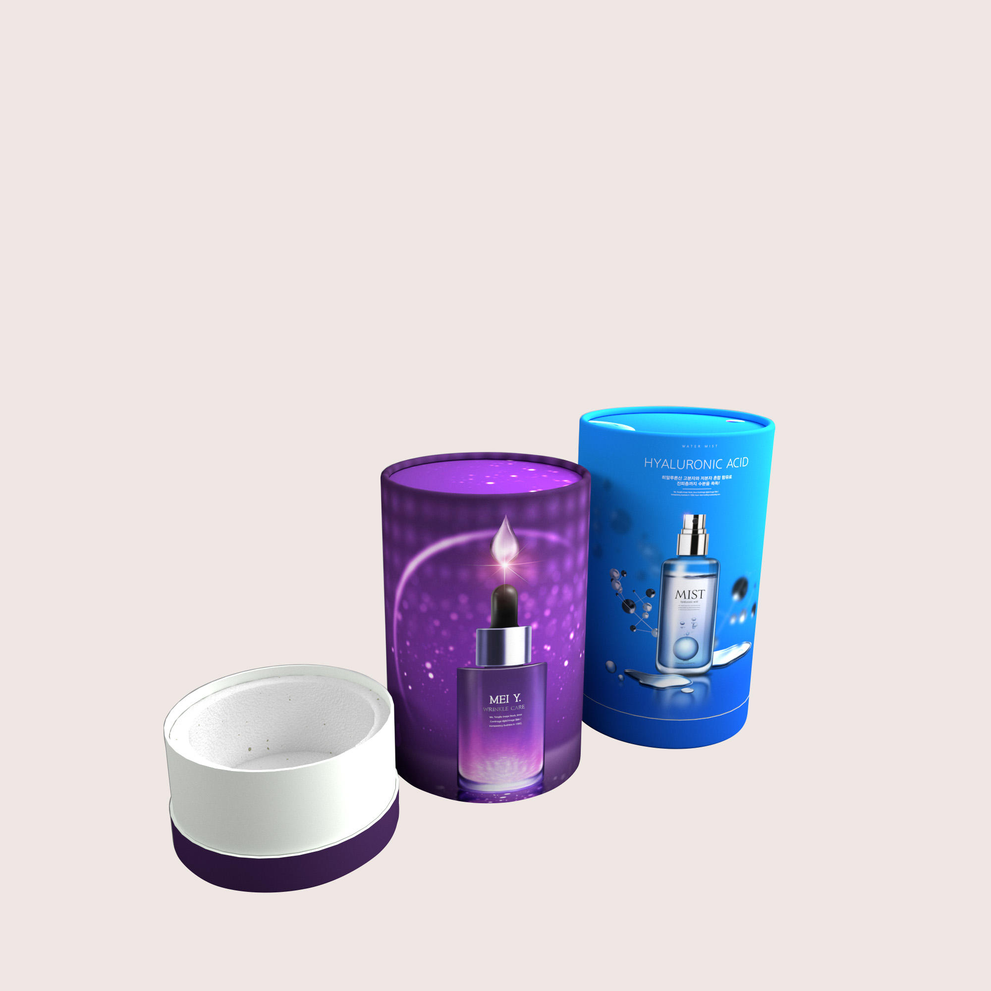 Высокое качество Эко-крафт-бумага Коробка для туб Упаковка Косметическая упаковка Тубус Почтовая доставка Пищевая бумажная туба