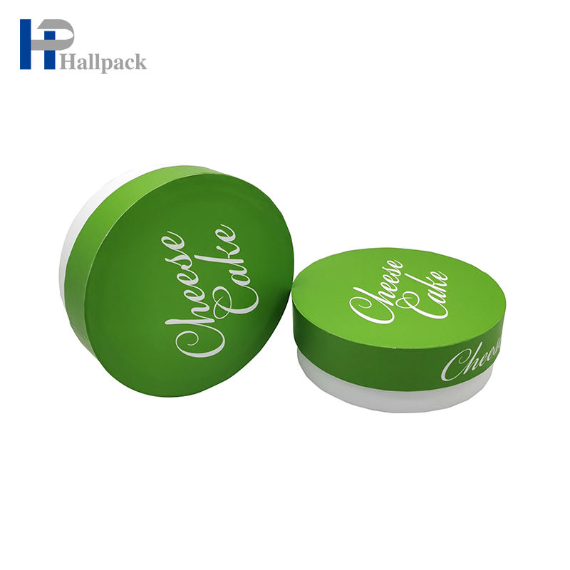 Изготовленная на заказ упаковка бумажной трубки цилиндра торта пищевого качества биоразлагаемая плоская